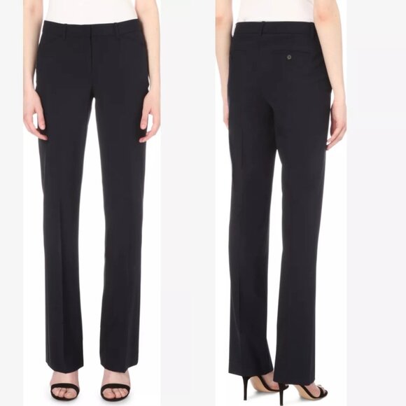 Theory | Max straight-leg stretch-wool trousers In Black - Picture 2 of 11